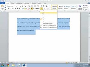 09paragraph and line spacing