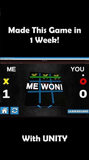 I MADE A GAME IN 1 WEEK WITH UNITY Tic-Tac-Toe Game