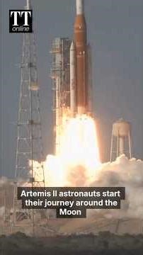 Artemis II Astronauts Head to The Moon on NASA’s First Lunar Mission in Decades #nasa