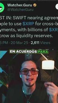 SWIFT USANDO A XRP NO FUE UN ERROR