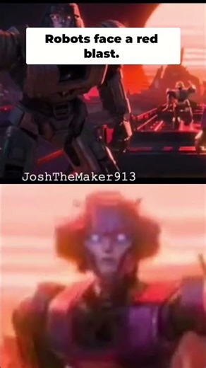 Robots Rise Against Fiery Sky Epic Sci Fi Scene!