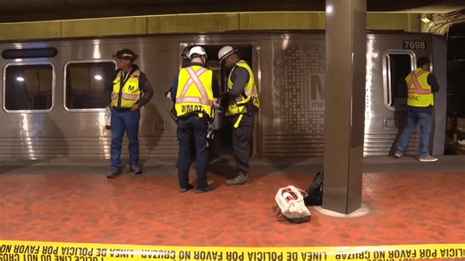 11 hurt after work vehicle collides with Silver Line train at Metro Center