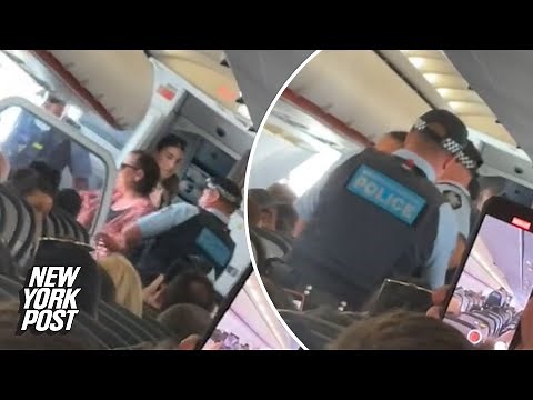Entire plane bursts into song as ‘drunk Karen’ booted off flight: video | New York Post