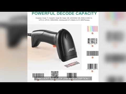 JRHC 1D USB Laser Barcode Scanner Handheld Bar Code Readers Scanning T Super Discount 50%