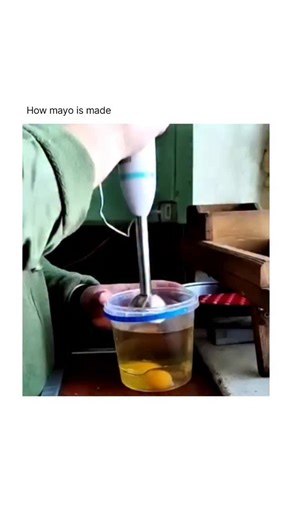 Howzy Works 💡 on Instagram: "Mayo is made by blending oil, egg yolks, and an acidic ingredient like vinegar or lemon juice until they thicken into a smooth mixture. The egg yolk contains lecithin, which helps the oil and liquid combine instead of separating. As the oil is slowly mixed in, the ingredients form an emulsion, giving mayonnaise its creamy texture. Salt or mustard are sometimes added for flavor, but the core process is just emulsifying oil with egg and acid. . Follow us @howzyworks f