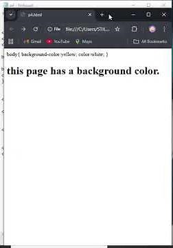 Background Color in HTML in Seconds!