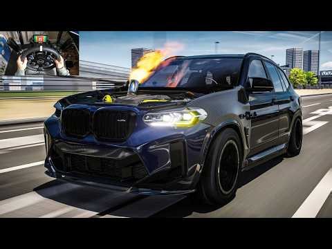 12,600HP Big Single Turbo BMW X3M Competition - Assetto Corsa