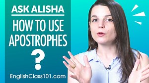 26K views · 3K reactions | Here's how to use Apostrophes in English grammar! ❓ P.S. Want more videos like this? Sign up now: https://www.englishclass101.com/?src=facebook_apostrophes_fb_video_073121 | Learn English - EnglishClass101.com | Facebook