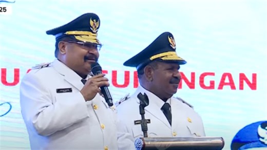 John Tabo-Ones Pahabol Resmi Dilantik Jadi Gubernur dan Wakil Gubernur Papua Pegunungan