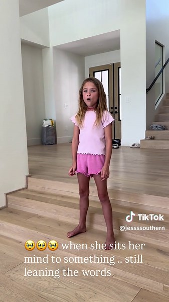 Baby girl wants to sing national anthem at her brothers games🥹 still learning words but not bad at all #kidsinger #nationalanthem
