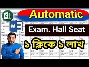 Make Exam Hall Seat Label by Mail Marge | Automatic Exam Seat Label Create in MS Word