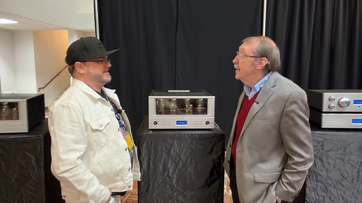 Kevin Hayes of VAC (Valve Amplification Company) talks about the updated Master 300 iQ Mk II Musicbloc power amplifier. It keeps the flexible stereo/mono “music bloc” format but adds a new driver circuit and revised grounding derived from VAC’s Statement series. Fully balanced, 160W/ch stereo or 300 W mono, with easy hinged tube access; it’s classic VAC. #VAC #ValveAmplificationCompany #Master300 #Musicbloc #CAF2025 #Stereophile #audiophile #highendaudio | Stereophile Magazine