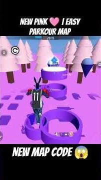 New pink 🩷 Parkour | Easy map | free fire craftland Parkour | MAP CODE in video New Parkour map