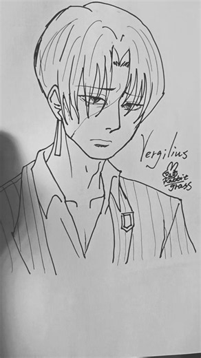 《邊獄巴士》二創｜維吉里烏斯，從草稿到完成 |Limbus Company Fan Art ✨ From Sketch to Finish #drawing