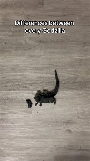 Difference between every Godzilla #shorts #godzilla #actionfigures #comedy #funny