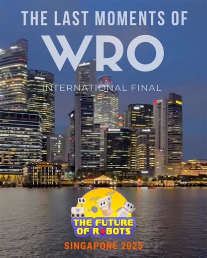 World Robot Olympiad - USA on Instagram: "WRO International Final 2025 in Singapore 🇸🇬🤖 The late nights, last-minute fixes, countdown pressure, and that split-second where everything either works… or doesn’t 😅 Win or learn, we showed up, gave it everything, and made memories we’ll carry for a long time. So proud of the team, the grit, and the growth. Can’t wait for next year. ✨ #WRO #WRO2025 #WROInternationalFinal Singapore Robotics STEM YouthRobotics Engineering Teamwork BuiltNotBought Comp