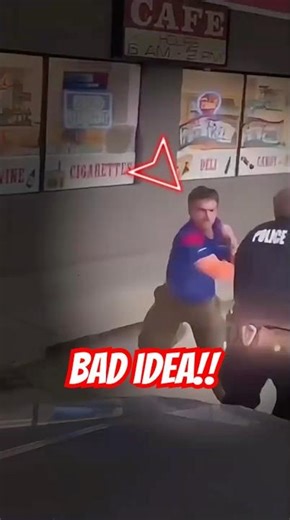 He Tried to Fight a Cop… BIG Mistake! 🤯 #shorts