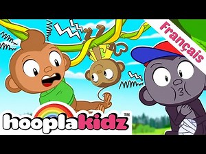 Cinq petits singes Et Plus Comptines Pour Bébé En Français | HooplaKidz Français