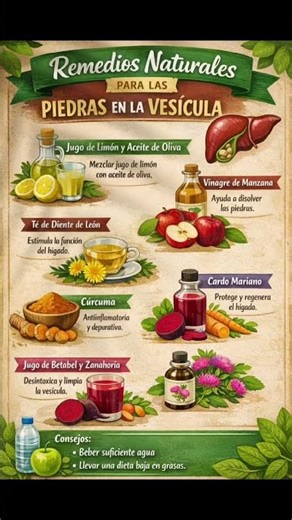 Piedras en la Vesícula? Prueba estos remedios naturales 🚨