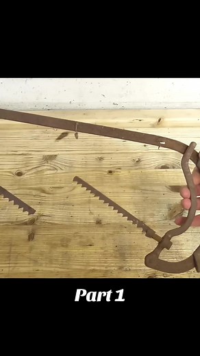 Antique Rusty Hacksaw Restoration Process - Part 1