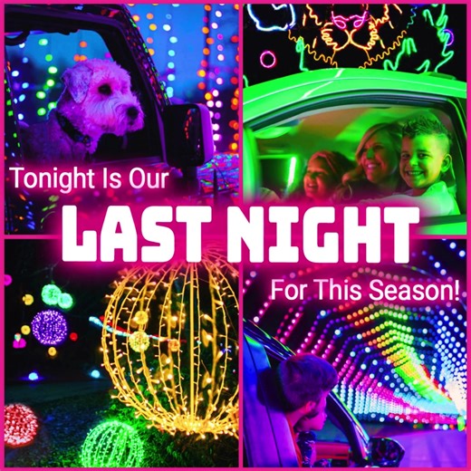 😳 𝗧𝗢𝗡𝗜𝗚𝗛𝗧 𝗢𝗡𝗟𝗬! 😳 Last chance to experience Winter Magic this season! Kansas City, this is it—TONIGHT is your final chance to enjoy the dazzling lights, festive tunes, and magical memories of Winter Magic. 𝗧𝗶𝗰𝗸𝗲𝘁𝘀 𝗮𝗿𝗲 𝘀𝗽𝗲𝗰𝗶𝗮𝗹𝗹𝘆 𝗱𝗶𝘀𝗰𝗼𝘂𝗻𝘁𝗲𝗱 𝘁𝗼 𝗷𝘂𝘀𝘁 $𝟮𝟬 𝗽𝗲𝗿 𝗰𝗮𝗿𝗹𝗼𝗮𝗱 𝗳𝗼𝗿 𝘁𝗵𝗶𝘀 𝗼𝗻𝗲 𝗹𝗮𝘀𝘁 𝗻𝗶𝗴𝗵𝘁! Don’t wait until next season—gather your loved ones and make tonight unforgettable. 𝗚𝗘𝗧 𝗬𝗢𝗨𝗥 𝗧𝗜𝗖𝗞𝗘𝗧⬇️ www.WinterMagicKC.