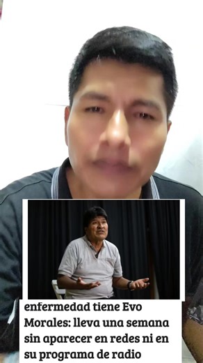 Evo Morales en su programa radial: ¿Dónde está?