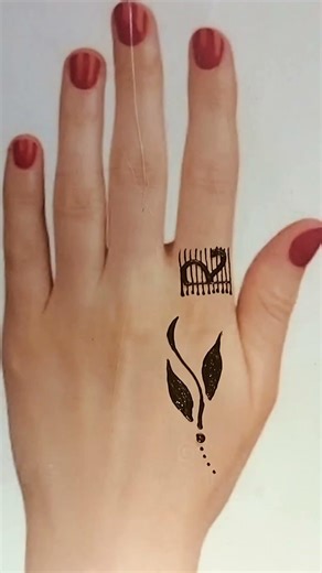 Simple Mehndi Tattoo Design #youtubeshorts #mehnditattoo #short