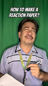HOW TO MAKE A REACTION PAPER IN ENGLISH? #reelsvideoシ #viralpost2025シ #reelsviralシ #reelsviralfb #facebookreelsviral #reelsfypシ #trendingreels #foryouシ #comedy | Frederick Linga