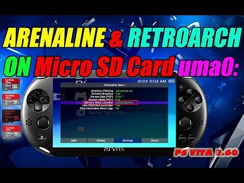 Adrenaline & RetroArch on Micro SD Card uma0: for PS Vita 3.60! Easy Install Guide!
