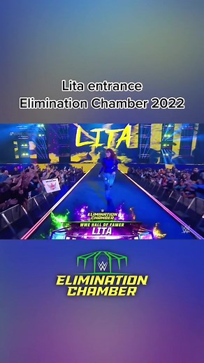 Lita's Epic Entrance at WWE Elimination Chamber
