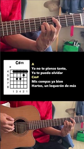 SAD LOQUERON (acordes) Gabito Ballesteros #fypシ #sadloqueron #acordesguitarra