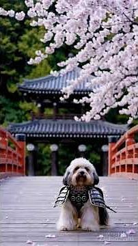 Havanese Dog Samurai
