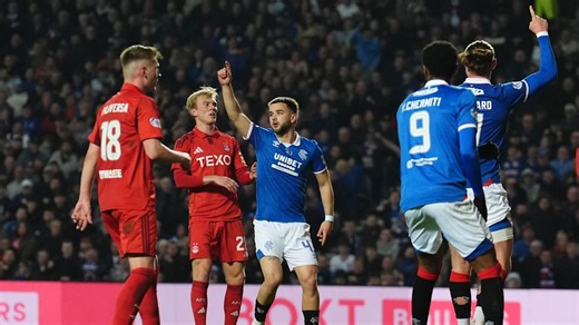 Rangers dominate Aberdeen to maintain pursuit of Premiership title