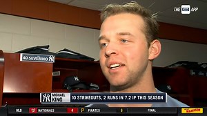 "I do wish I was still starting... if I ever get the chance again, I'll be ready for it." Michael King is staying ready to start if he's called upon 📞 | YES Network