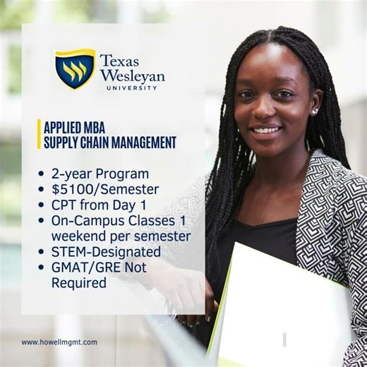 Texas Wesleyan University - Applied MBA Supply Chain Management
