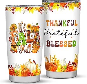 Fall Gifts, Fall Gifts for Women, Fall Decorations for Home - Fall Gifts Tumbler, yellow-1