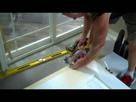 How to trim door after new carpet installation