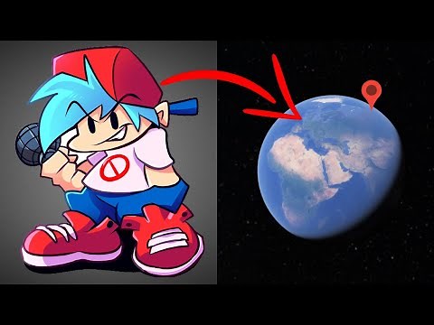 FNF Boyfriend on Google Earth! Friday Night Funkin'