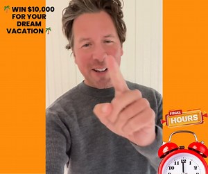 We're now down to the final hours to enter to Win $10,000 For Your Dream Vacation! 🌴🎉💸 Don't let the clock run out on this one - get your entries in now: https://zurl.co/7w2cp | PCH Prize Patrol