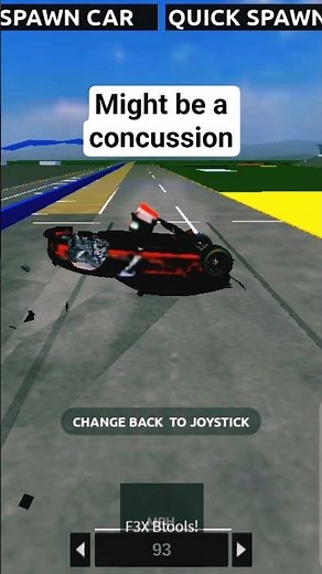 Might be a concussion #nascar #roblox #gaming