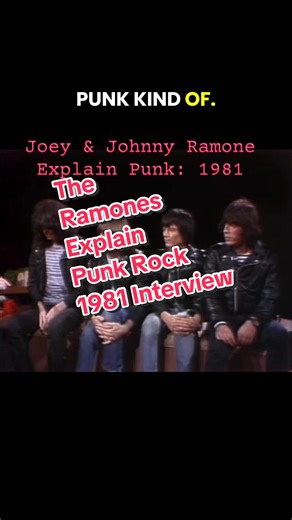 Ramones Interview: 1981 #punk #punkrock #theramones #ramones #interview