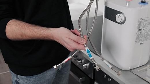 Thermoflow DS 5U Untertischspeicher/Niederdruckspeicher/Warmwasserboiler 5 L Speichervolumen/G 1/2" Anschluss / 30–65 °C/geeignet für Niederdruckarmatur/mit Metalltank/Energieklasse B