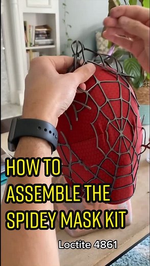 DIY Spiderman Mask Assembly Tutorial