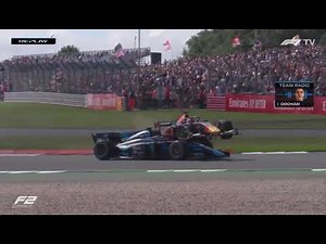 【F2】イギリスGP決勝 ＊大クラッシュ【リプレイ映像】
