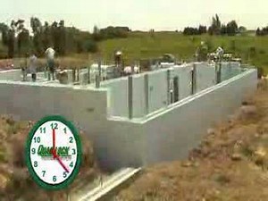 Insulated Concrete Forms ICF Assembly Time Lapse