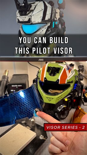 Cosplay Designer on Instagram: "A practical cosplay visor that can take a beating (or a BB) and doesn’t fog or shatter? Welcome back to Visor System 101! Today I’m breaking down the base lens: the design I use, why I chose it, and where you can source your own to get that helmet visor going. Got questions or recommendations about lens brands, clones, fogging, or my whole build in general? Drop them below - and I’ll answer them! See you on the Frontier, Pilots - and stay tuned for the next steps 