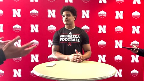 Nebraska Football Defensive Back Malcolm Hartzog - Spring Practices April 15, 2025