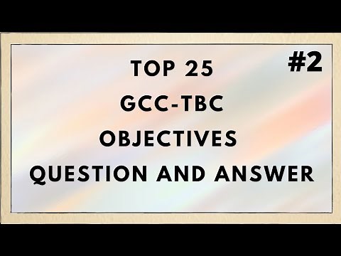Top 25 GCC-TBC Objectives Questions || Computer Typing || 30 & 40 WPM || Test #2