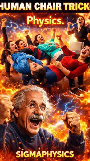 Human Chair trick ☠️🔥 #physics #mindset #facts #scienceclubwithparas