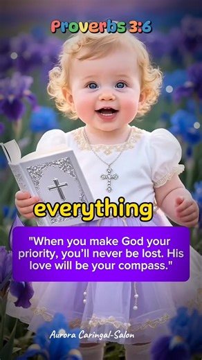 1.8K views · 57 reactions | Put God First ❤ Proverbs 3:6 “In everything you do, put God first, and he will direct you and crown your efforts with success,” #Bibletruth #Amen #PutGodFirst #reels #highlights2025 | Aurora Caringal-Salon | Facebook